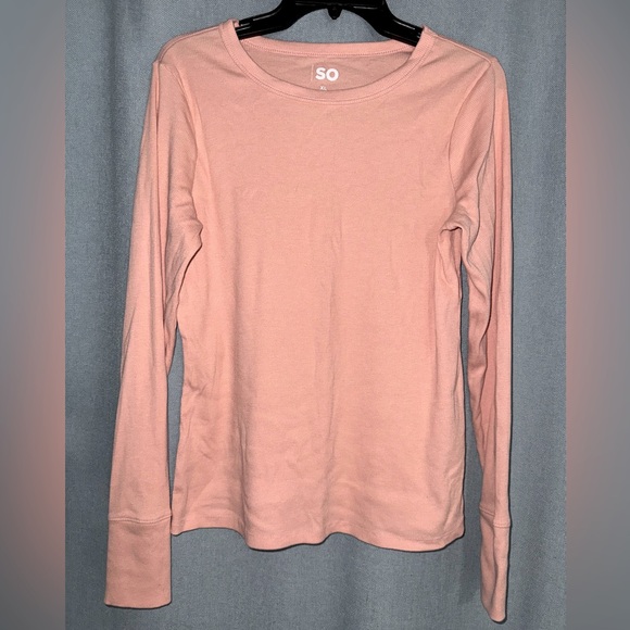 Womens Sonoma Goods for Life Rib Slim Fit Long Sleeve Tee Size XL - Picture 2 of 4